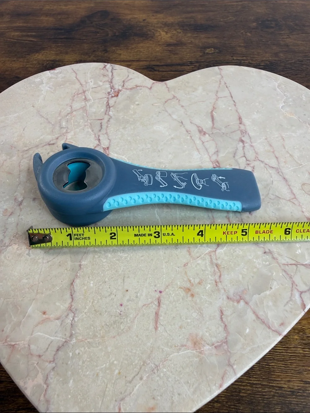 Gray and Teal Multi-Function Bottle Opener for Women